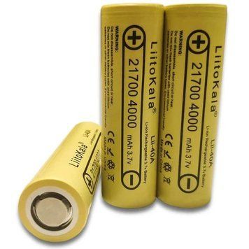 Акумулятор LiitoKala Lii-40A (4000mAh, 40A, 3.7V, &le;10m&Omega;, Li-ion), високострумовий без плати захисту, оригінал Lii-40A фото