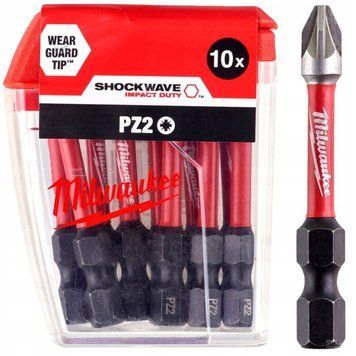 Насадка Milwaukee SHOCKWAVE PZ2 50 мм (10 шт.) 4932430866 фото